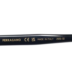 Salvatore Ferragamo SF2057SLBK Black Square Gancini Sunglasses