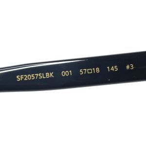 Salvatore Ferragamo SF2057SLBK Black Square Gancini Sunglasses