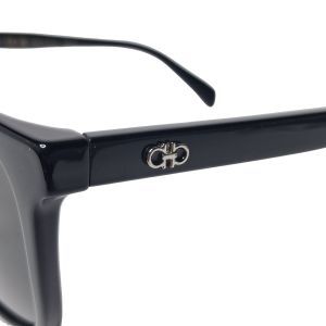 Salvatore Ferragamo SF2057SLBK Black Square Gancini Sunglasses