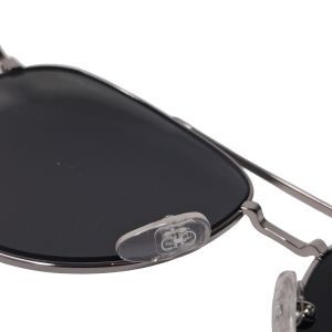 Salvatore Ferragamo SF226SP Gunmetal Aviator Polarized Sunglasses