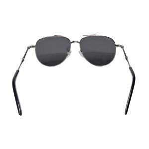 Salvatore Ferragamo SF226SP Gunmetal Aviator Polarized Sunglasses