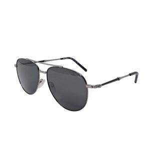 Salvatore Ferragamo SF226SP Gunmetal Aviator Polarized Sunglasses