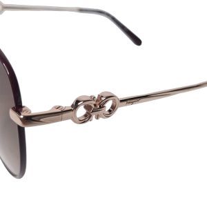 Salvatore Ferragamo SF301SLB Burgundy Sunglasses, Gancini Hardware