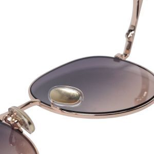 Salvatore Ferragamo SF315SLBK Rose Gold Round Sunglasses
