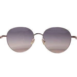 Salvatore Ferragamo SF315SLBK Rose Gold Round Sunglasses