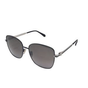Salvatore Ferragamo SF320SLBK Squared Metal Sunglasses