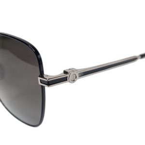 Salvatore Ferragamo SF320SLBK Squared Metal Sunglasses