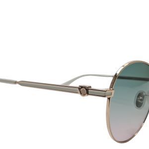 Salvatore Ferragamo SF321SLBK Rose Gold Round Sunglasses