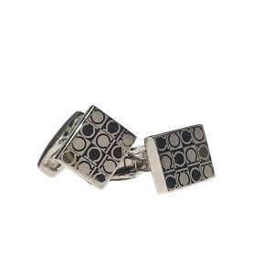 Salvatore Ferragamo Sterling Silver Cufflink