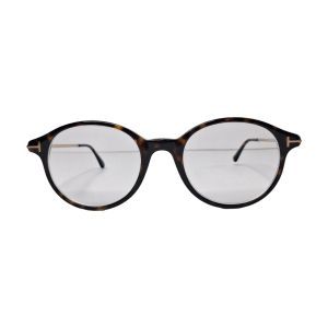 Tom Ford TF5554 Tortoiseshell Round Eyeglasses