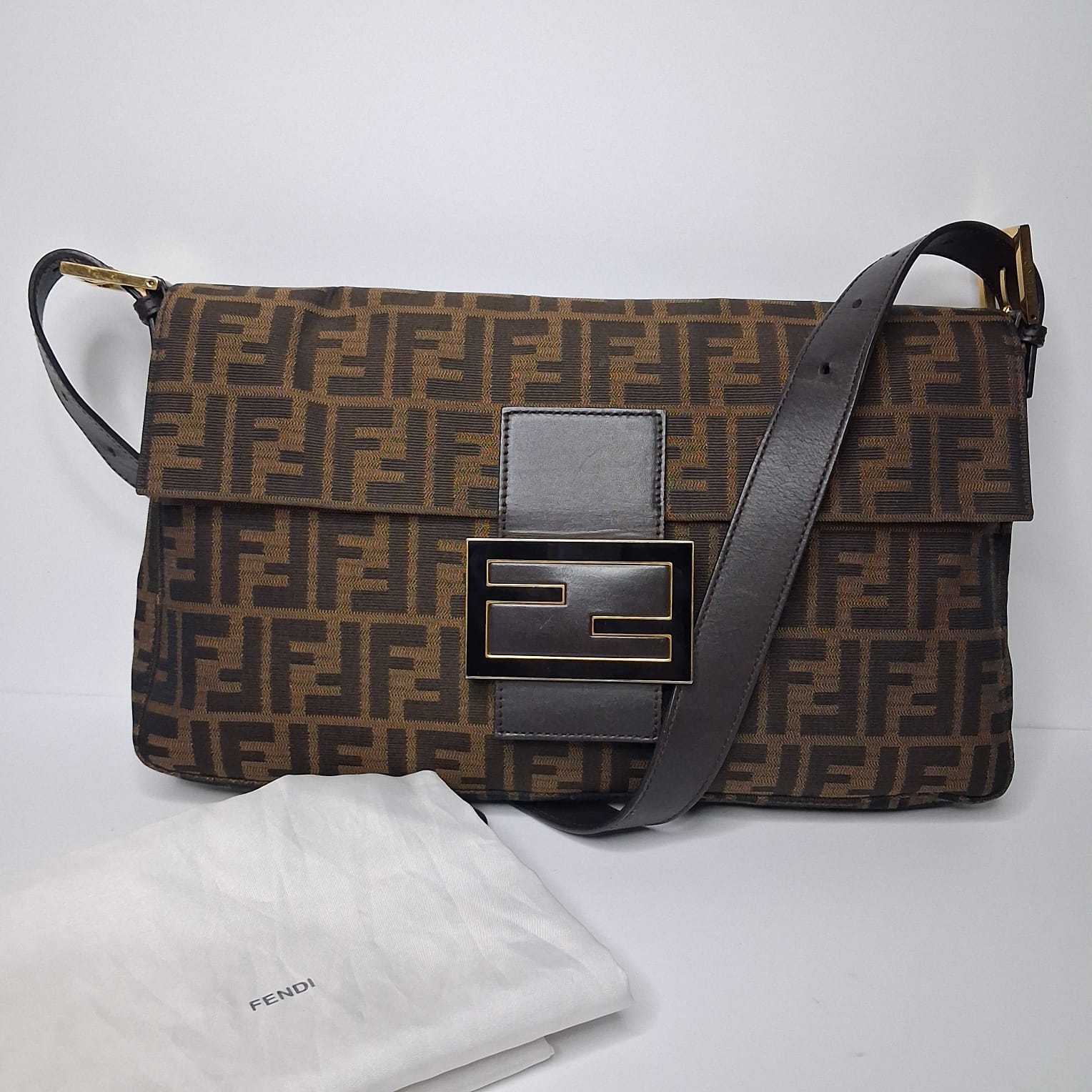 Fendi Zucca Baguette Bag