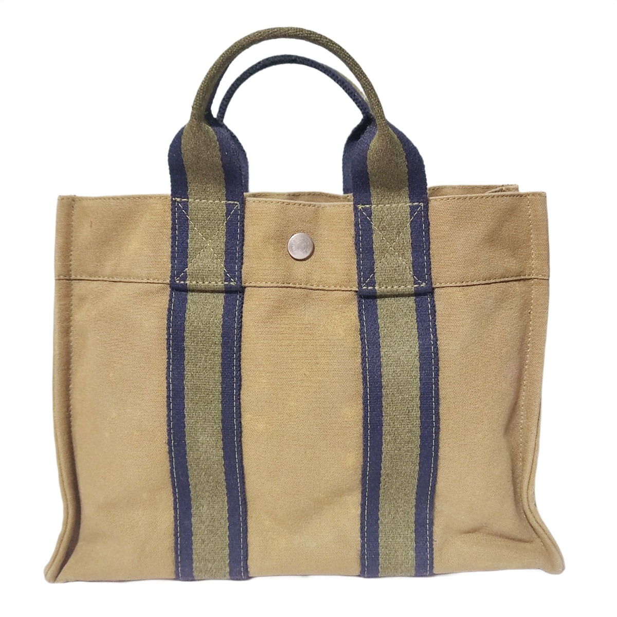 Hermes Mini Canvas Handbag