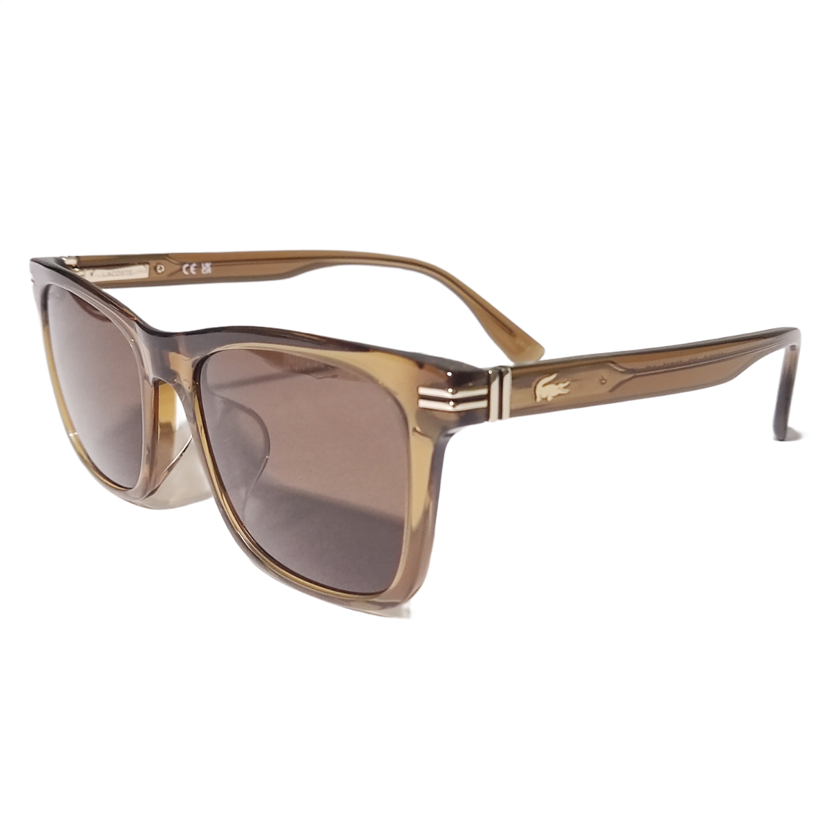Lacoste Metal Crocodile Logo Wellington Sunglasses
