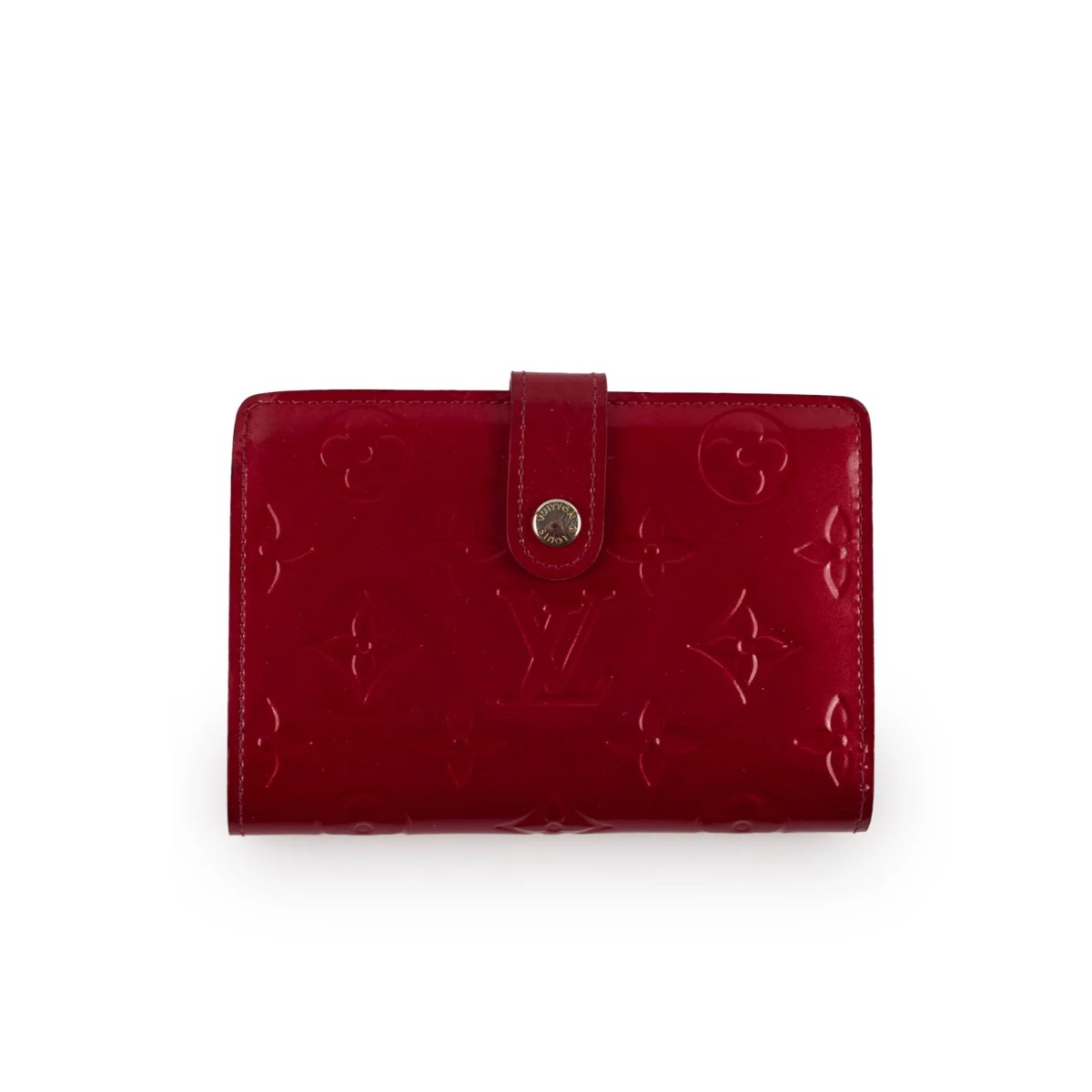 Louis Vuitton Vernis  Wallet Red