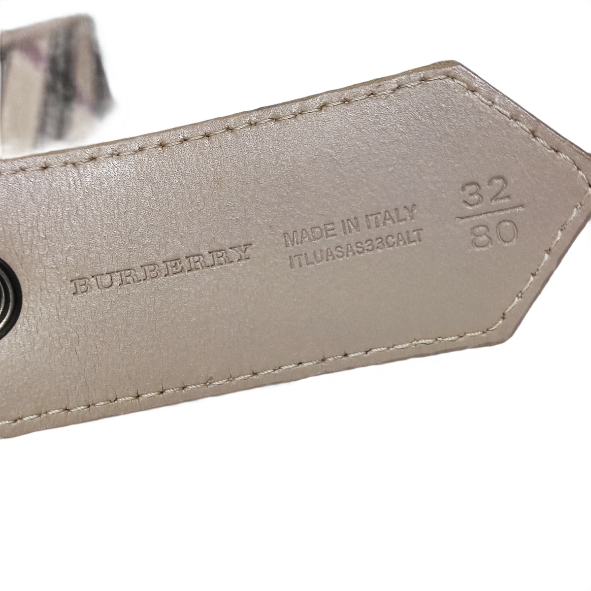 Burberry Canvas Patent Leather Belt - Flip