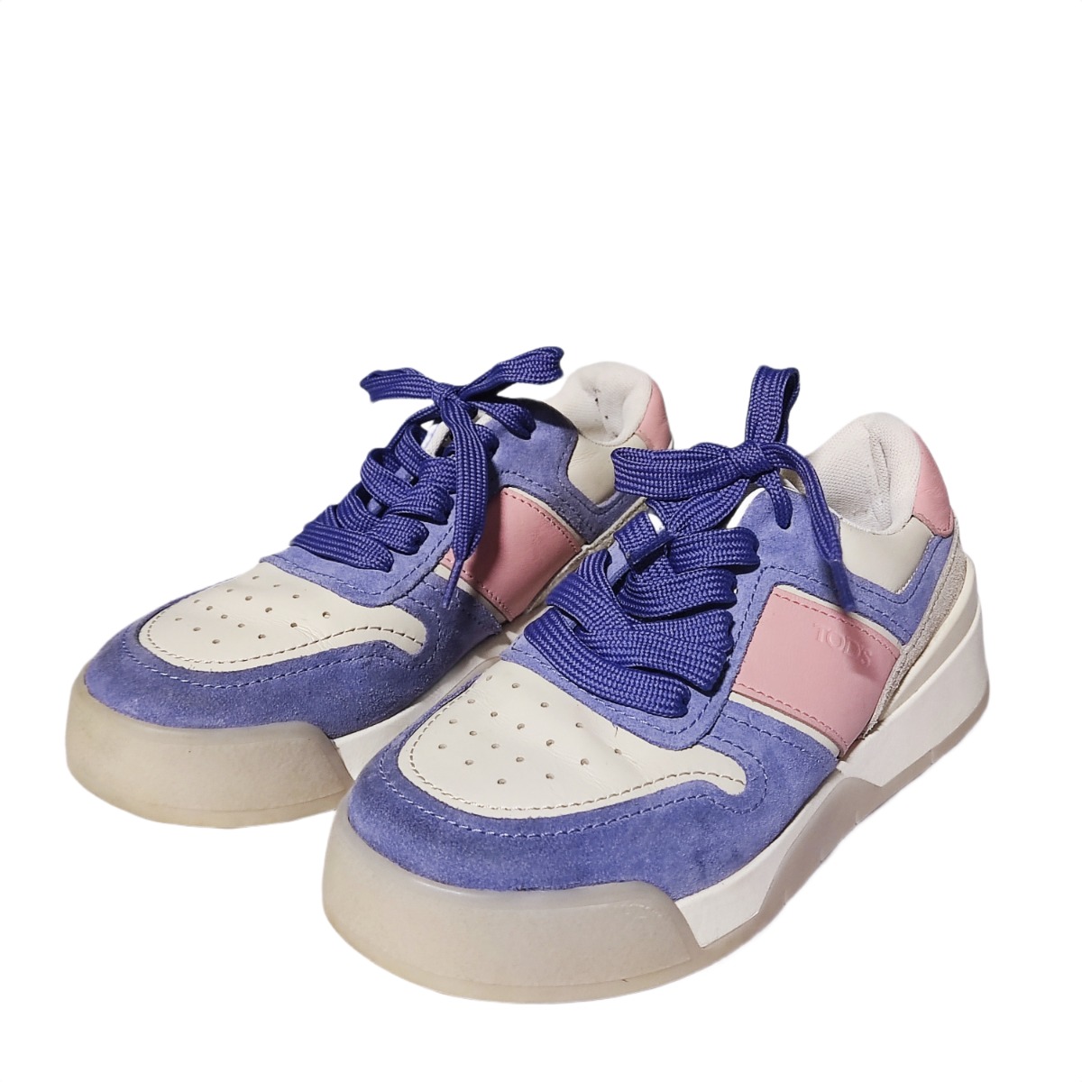 Tod's Color-block suede and leather sneakers