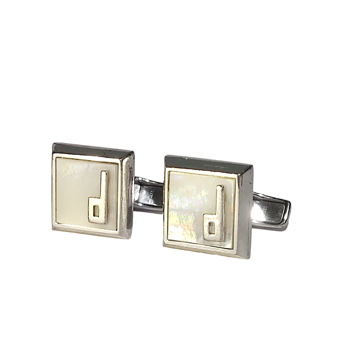 Dunhill MOP Sterling Silver Cufflink - Flip