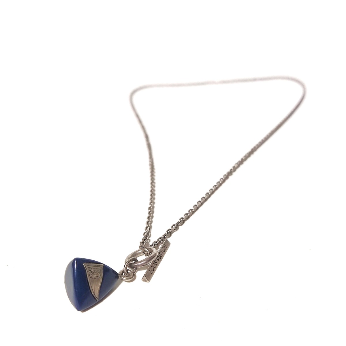 Louis Vuitton Limited Edition Sterling Silver Lariat And 2007 Cup Necklace