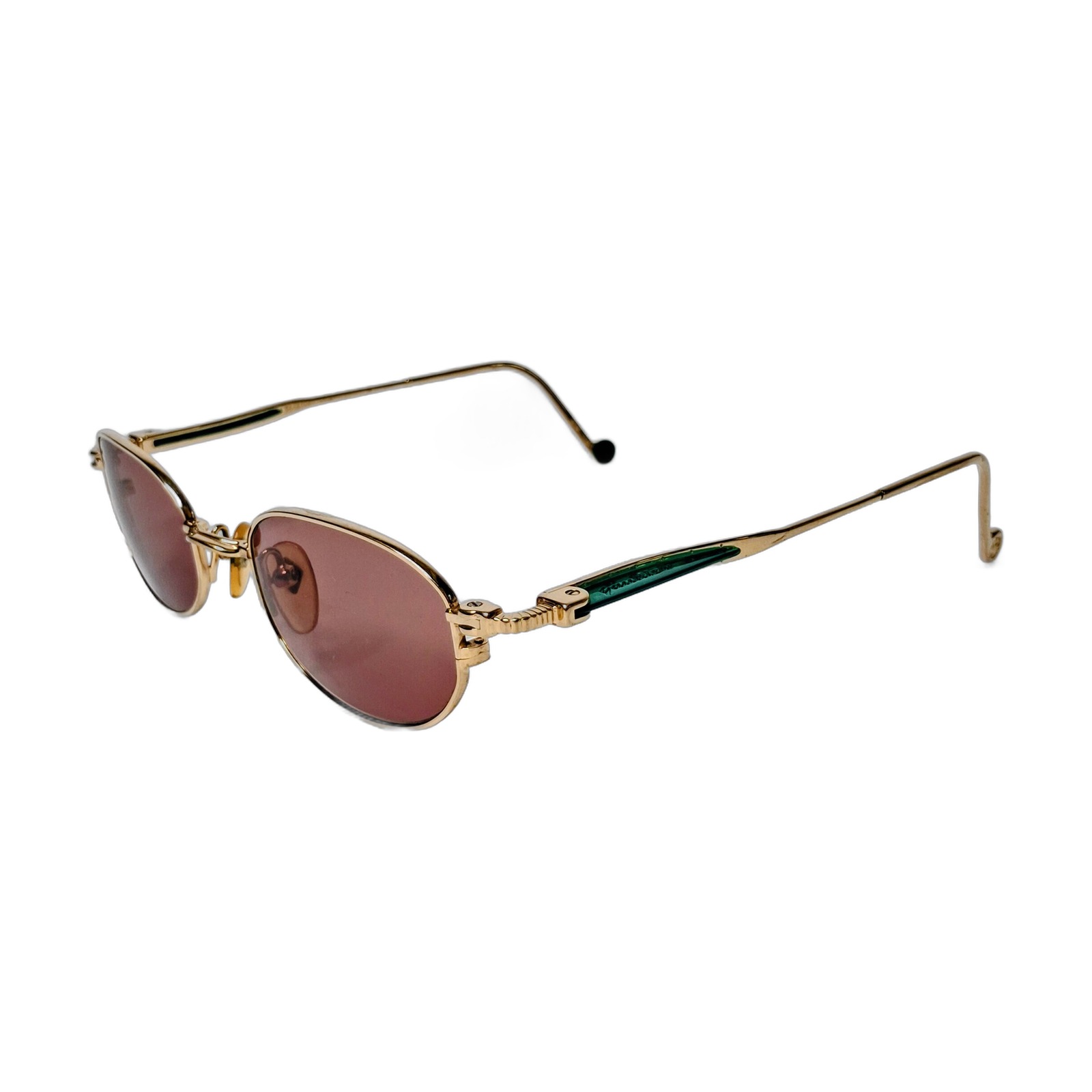 Jean Paul Gaultier 56-8103 Round Gold Sunglasses