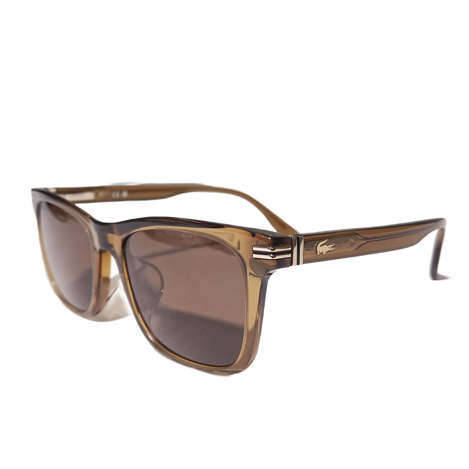 Lacoste Metal Crocodile Logo Wellington Sunglasses