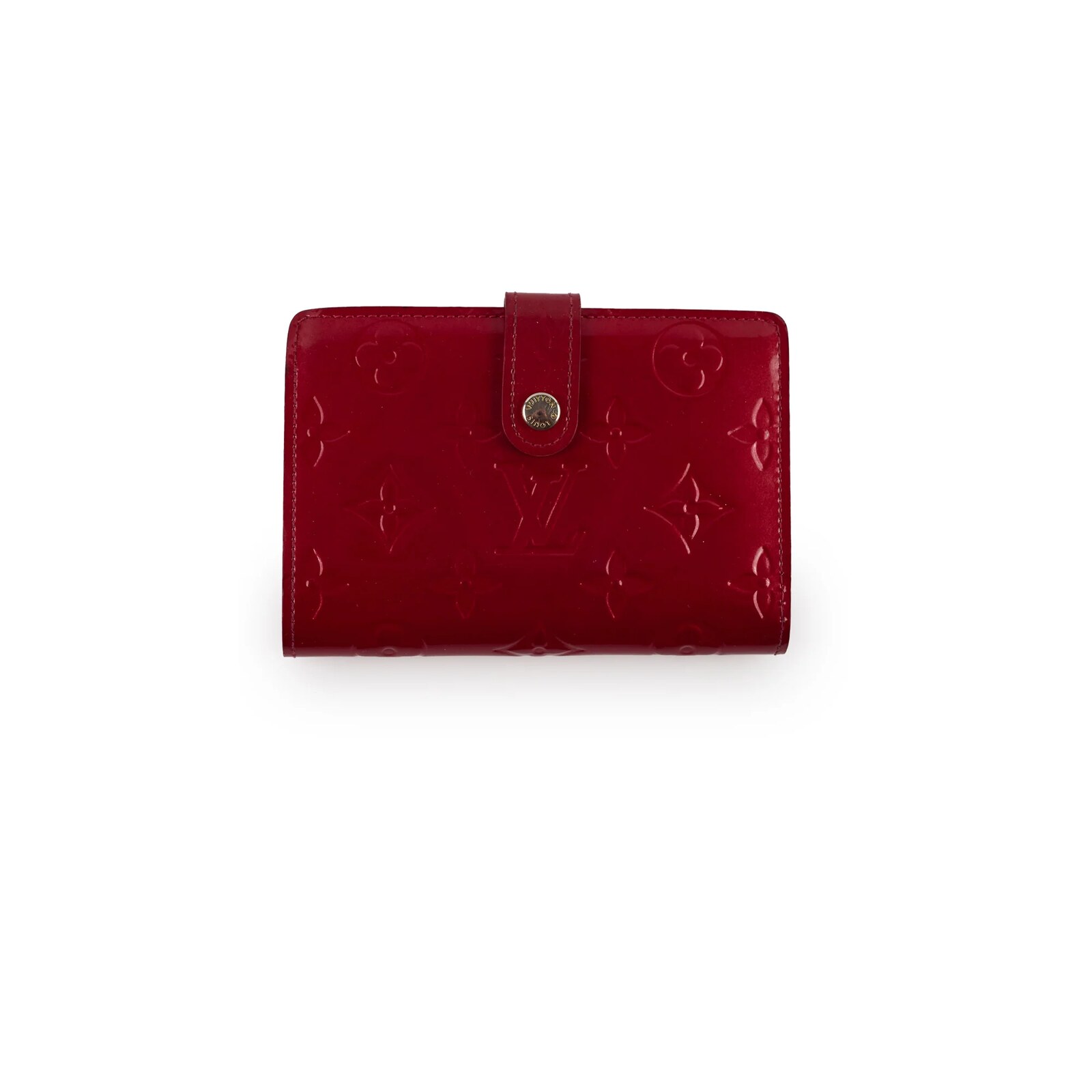 Louis Vuitton Vernis  Wallet Red