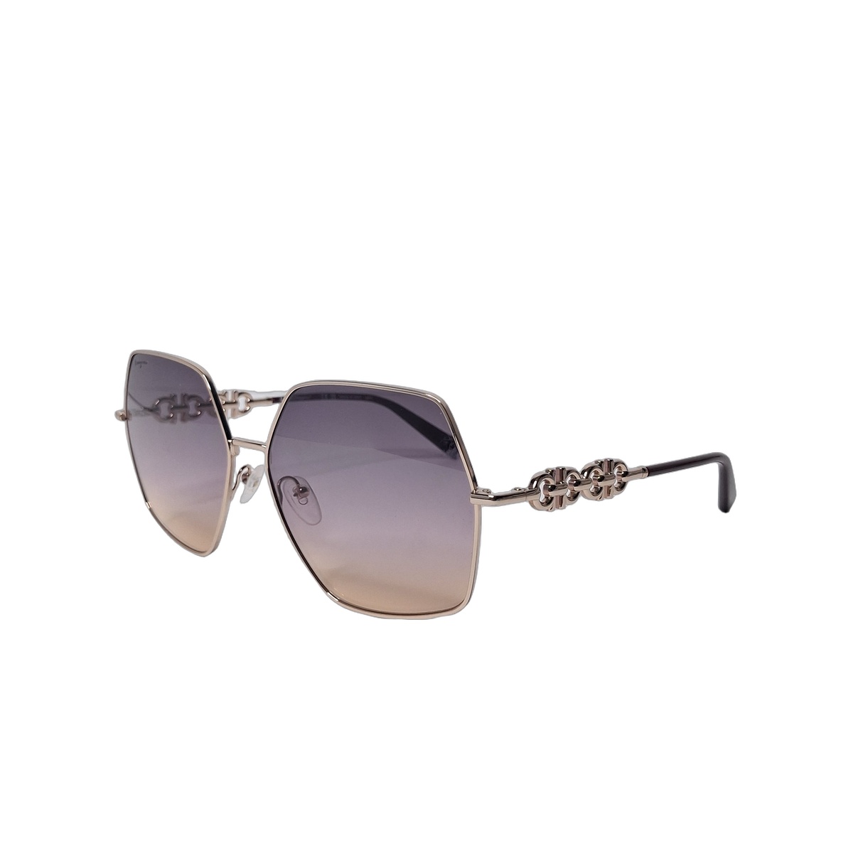 Salvatore Ferragamo 2203 Gold-Tone Chain-Link Sunglasses