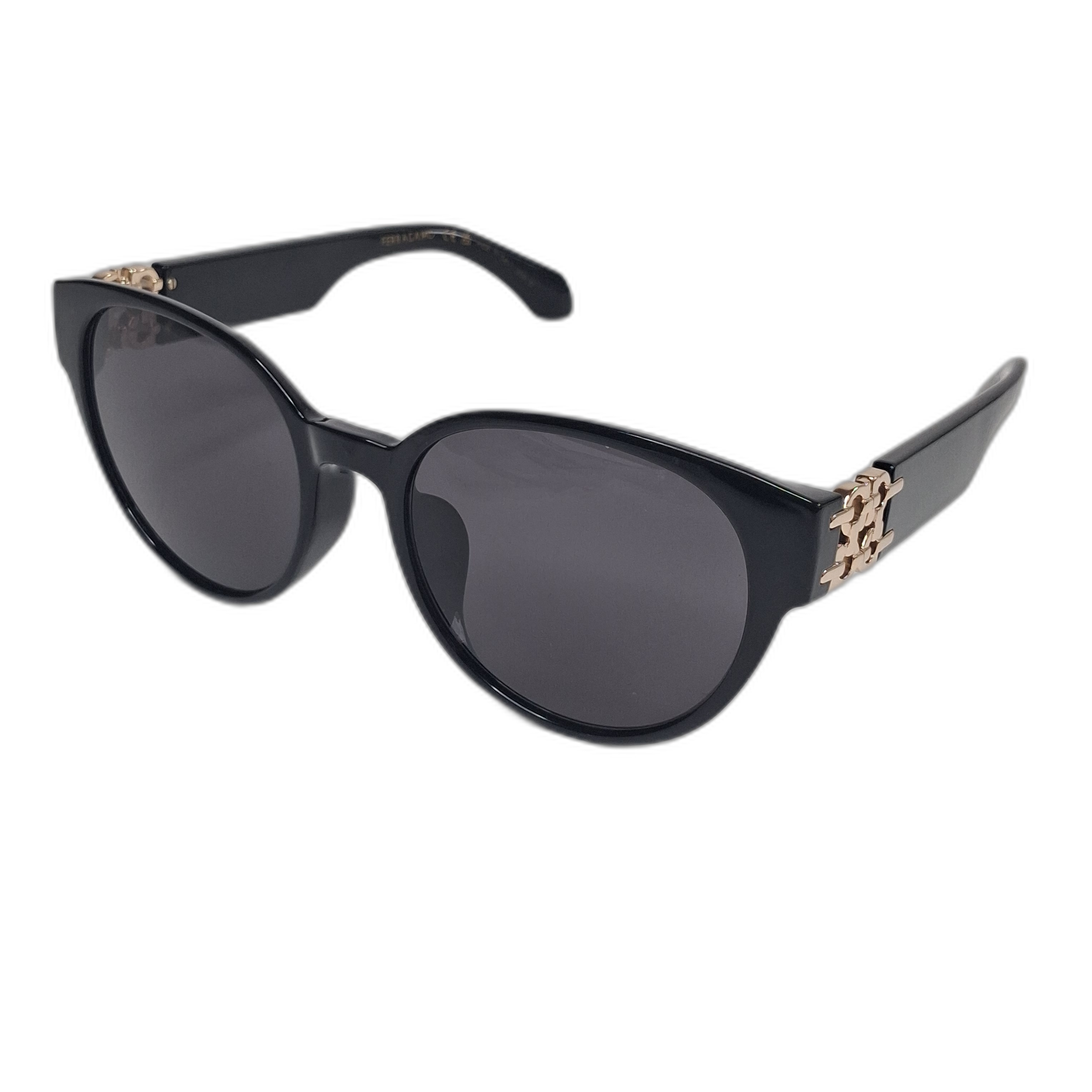 Salvatore Ferragamo SF2095SLBK Cat-Eye Gancini Sunglasses