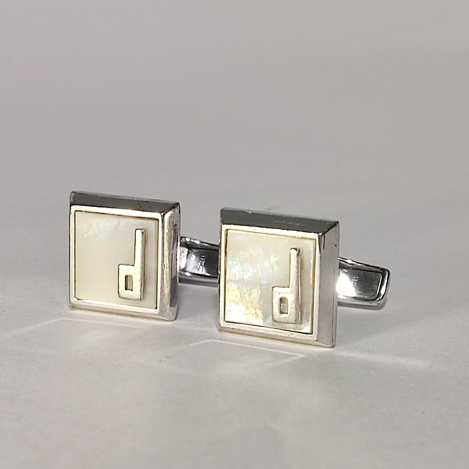 Dunhill MOP Sterling Silver Cufflink