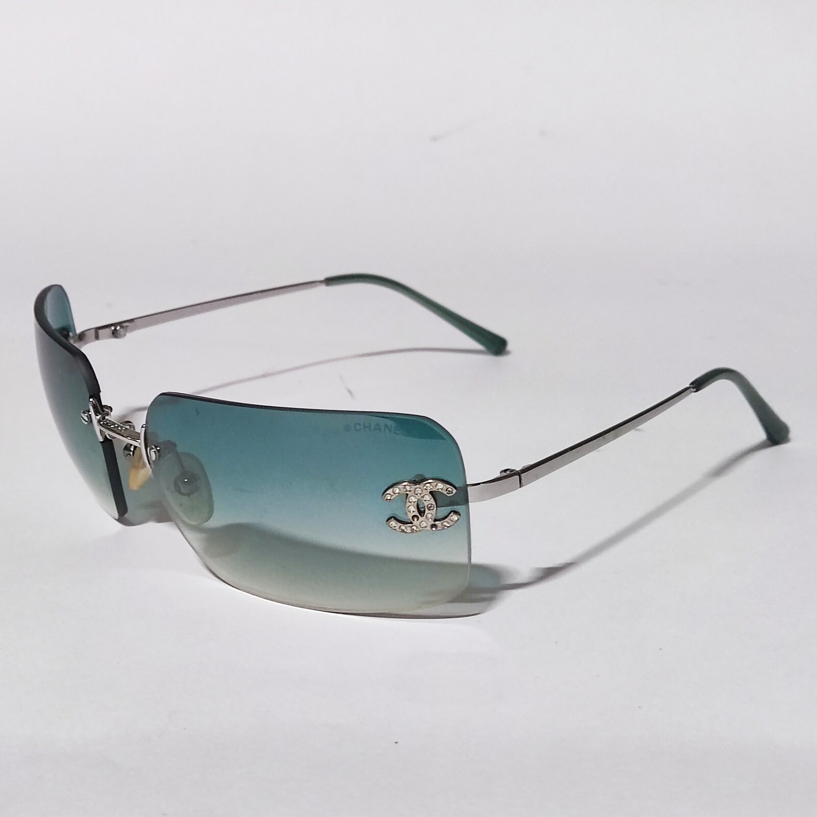Chanel 4017-d Crystal CC Rimless Sunglasses