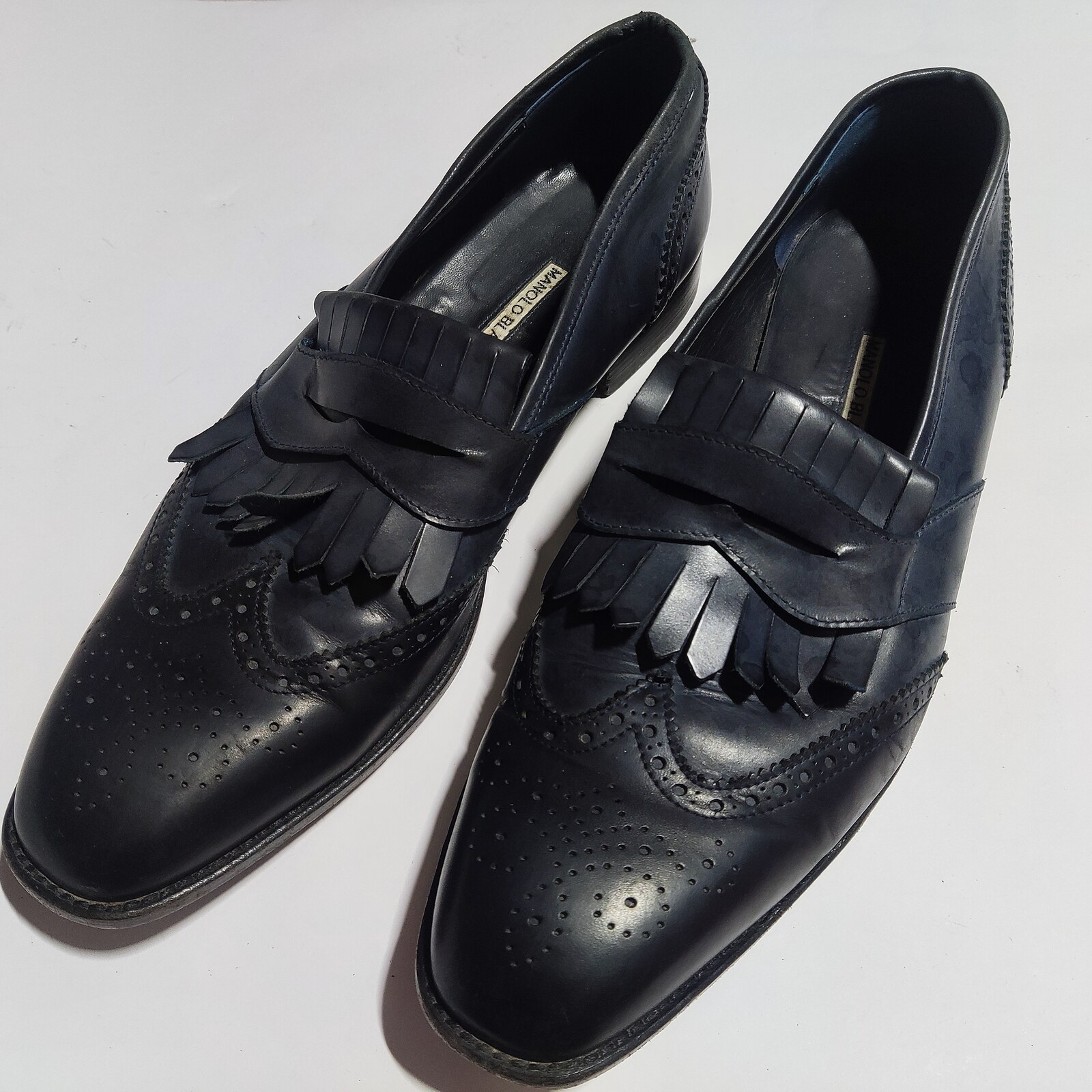 Manolo Blahnik Agasious Kiltie Loafers