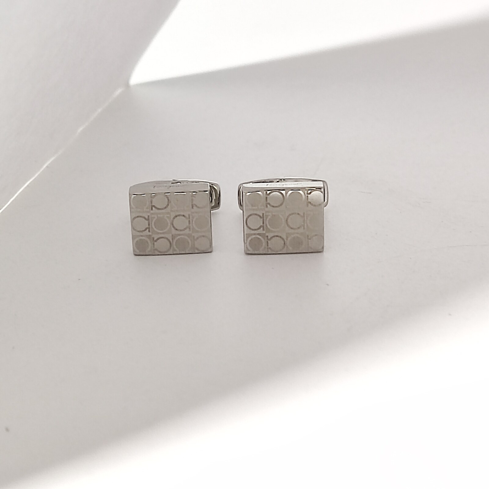 Salvatore Ferragamo Sterling Silver Cufflink