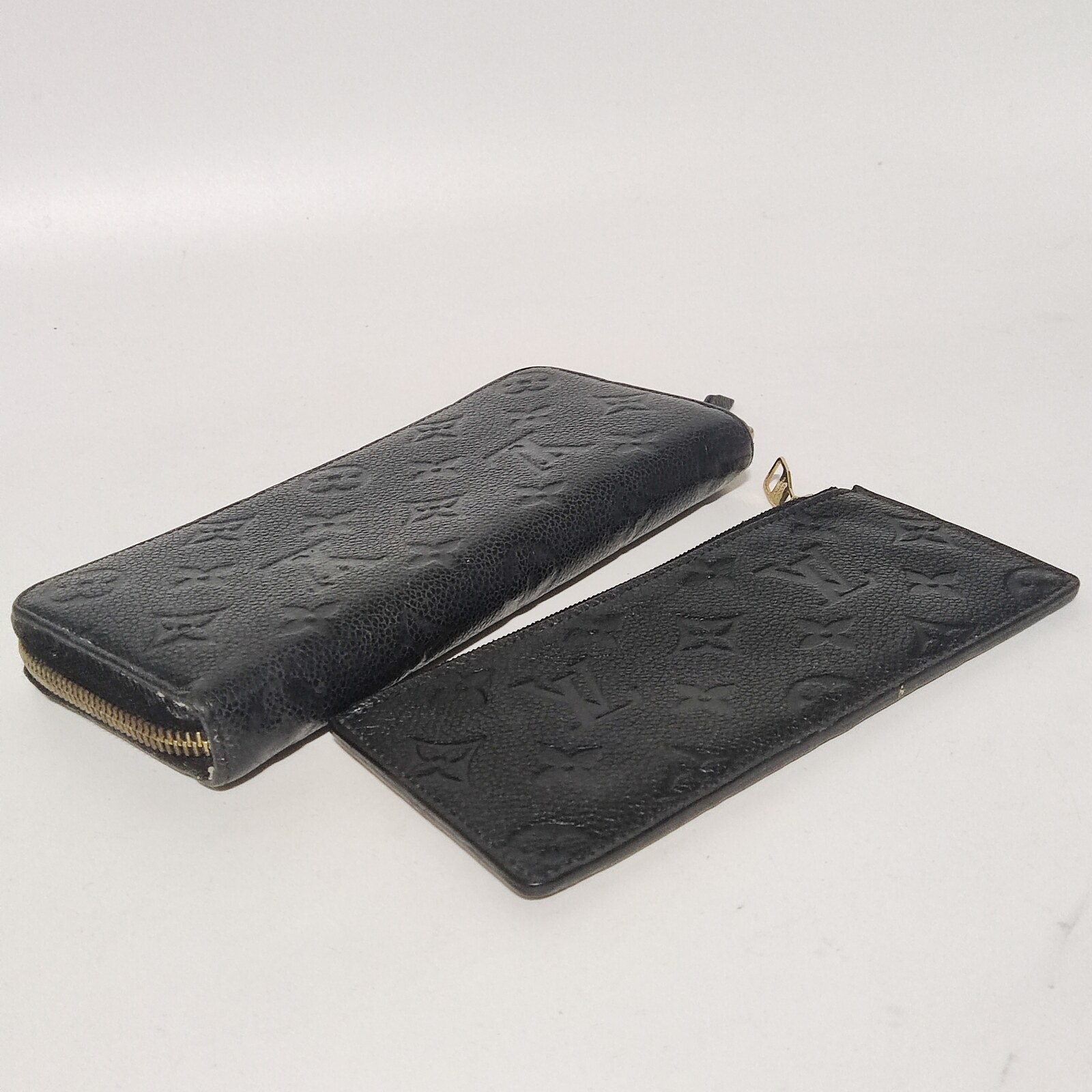 Louis Vuitton Black Monogram Empreinte Clemence Wallet