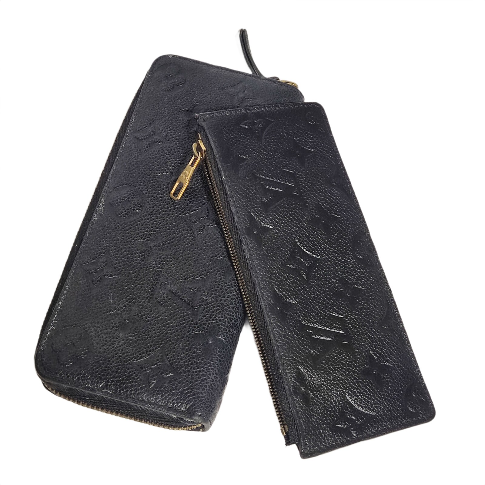 Louis Vuitton Black Monogram Empreinte Clemence Wallet