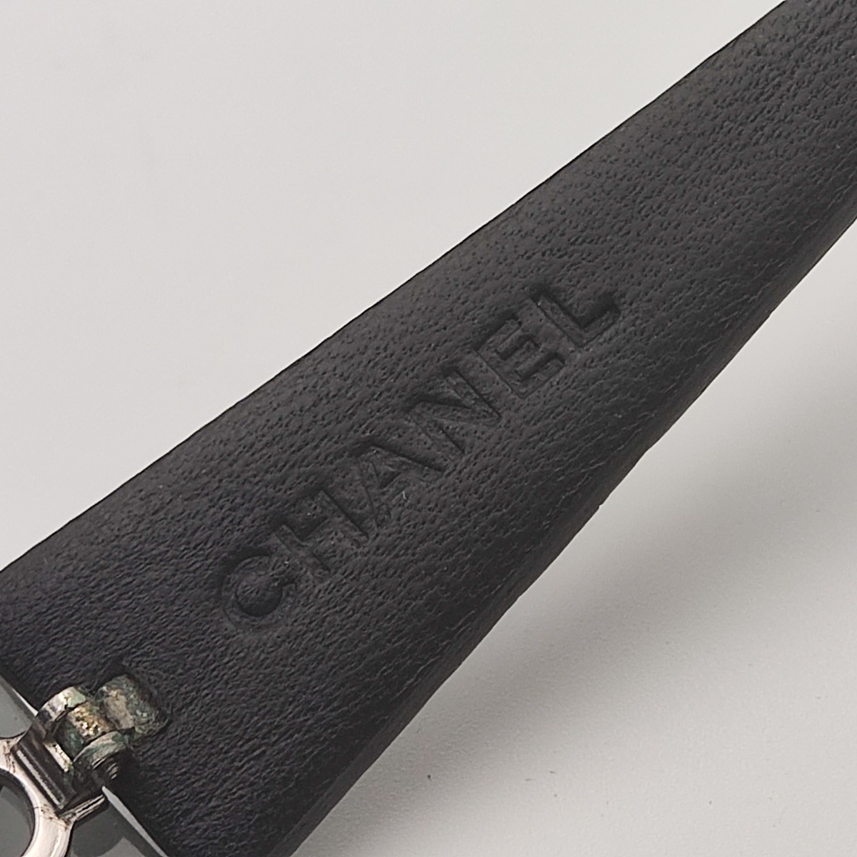 Chanel Quilted Leather Temple 4157-Q Shield Sunglasses - Flip