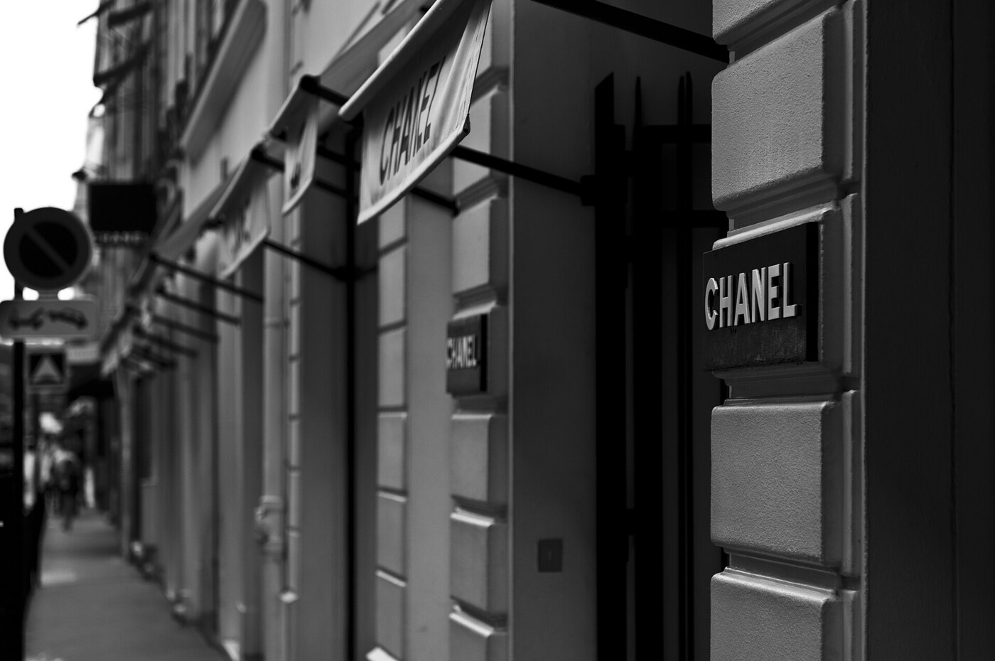 A Chanel boutique storefront