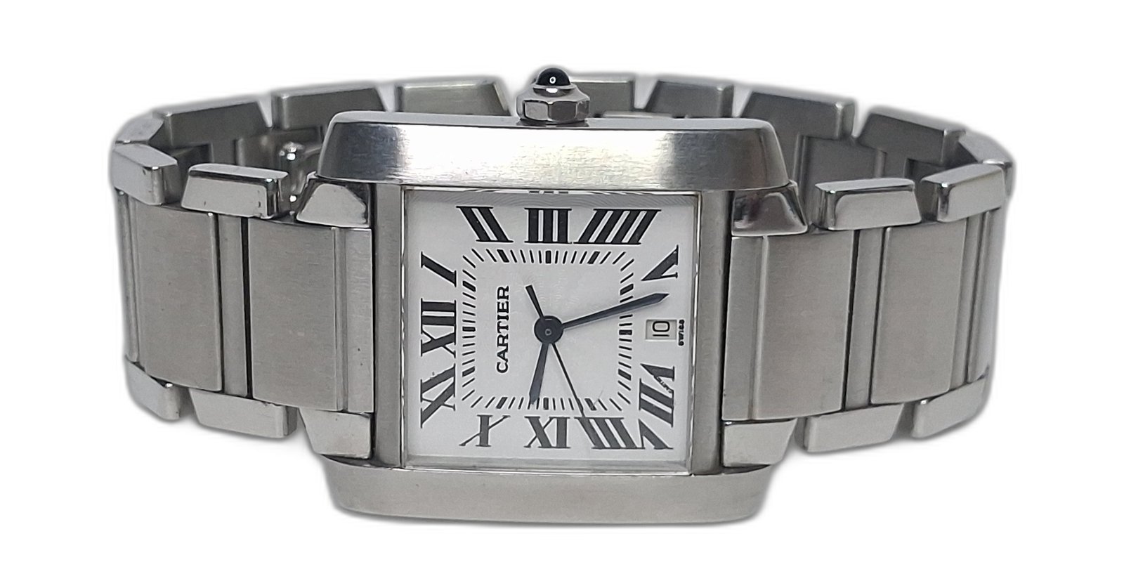 Cartier Tank Française steel watch