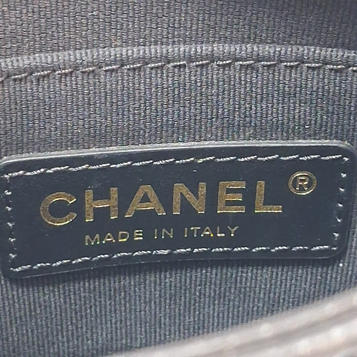 Chanel interior label